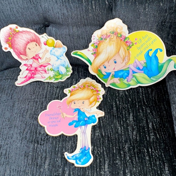 Herself the Elf Vintage 1983 Plywood Wall Decor Set of 3 - Picture 1 of 14